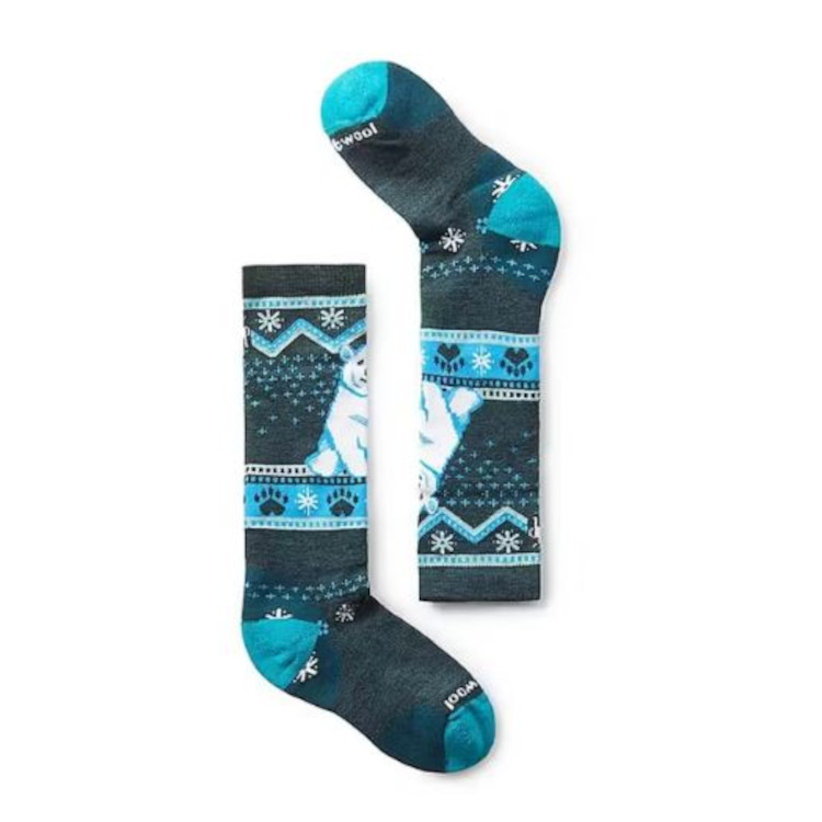 Smartwool Wintersport Full Cushion Polar Bear Pattern OTC – Kids’ Socks